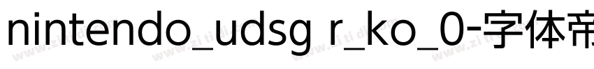 nintendo_udsg r_ko_0字体转换